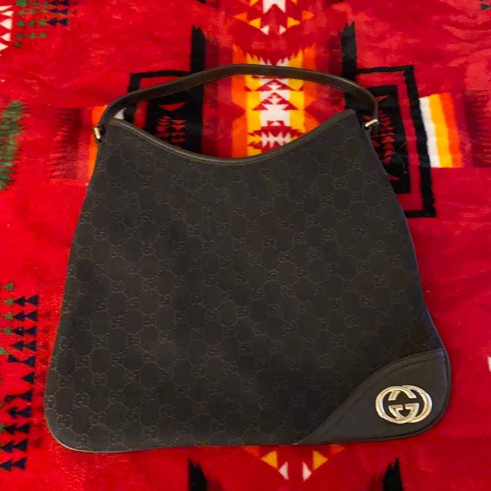 Gucci GG Denim New Britt Hobo bag mint condition